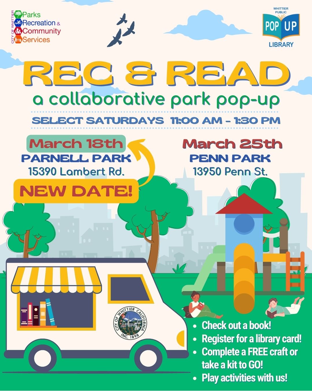 Rec & Read March 18 and 25, 2023