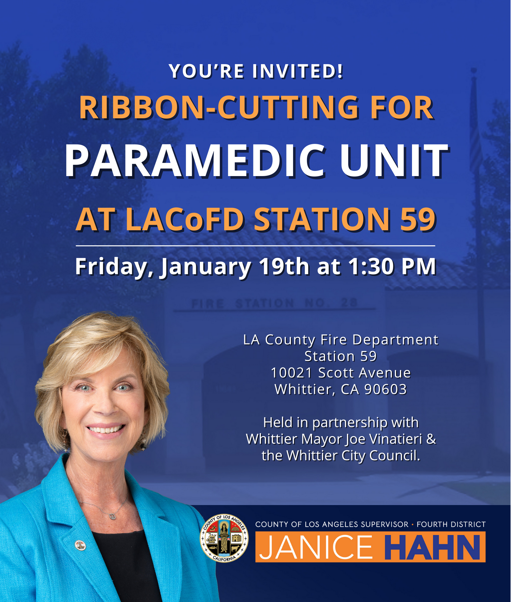 ribbon Cutting for Paramedic Unit