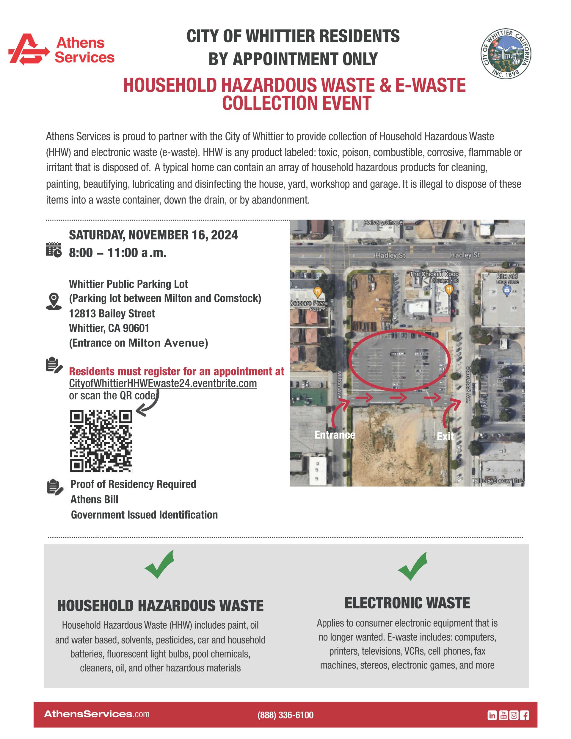 Whittier HHW  E-Waste Event Flyer inline - NOVEMBER 2024 v2