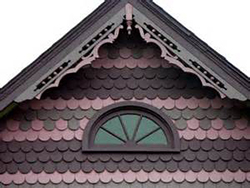 Fish scale shingles