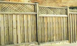 Style #11 (Vertical Wood Fence with Lattice)