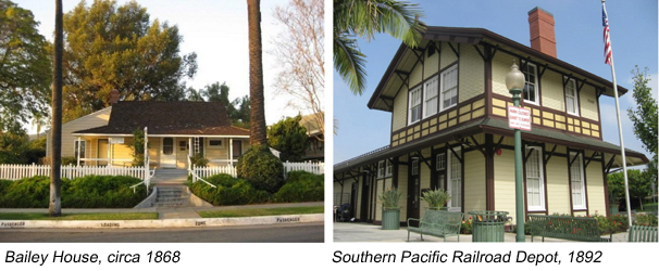 Bailey House and Southern Pacific Railroad Depot